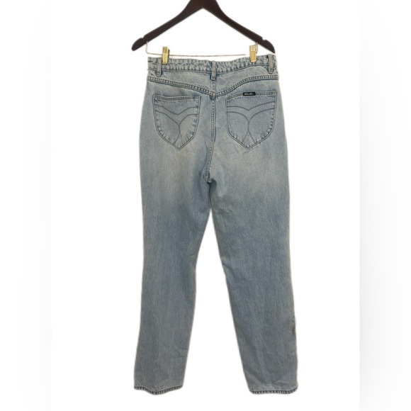 ROLLA'S Blue Distressed Jean Classic Straight High Rise Regular Fit Size 31 - Picture 1 of 12